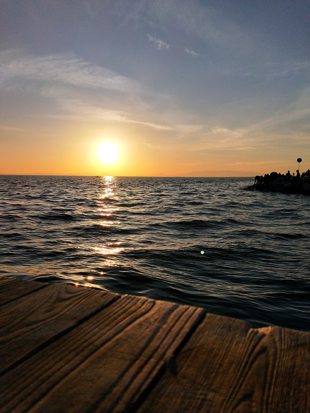Sunset on the Bostanlı waterfront in İzmir